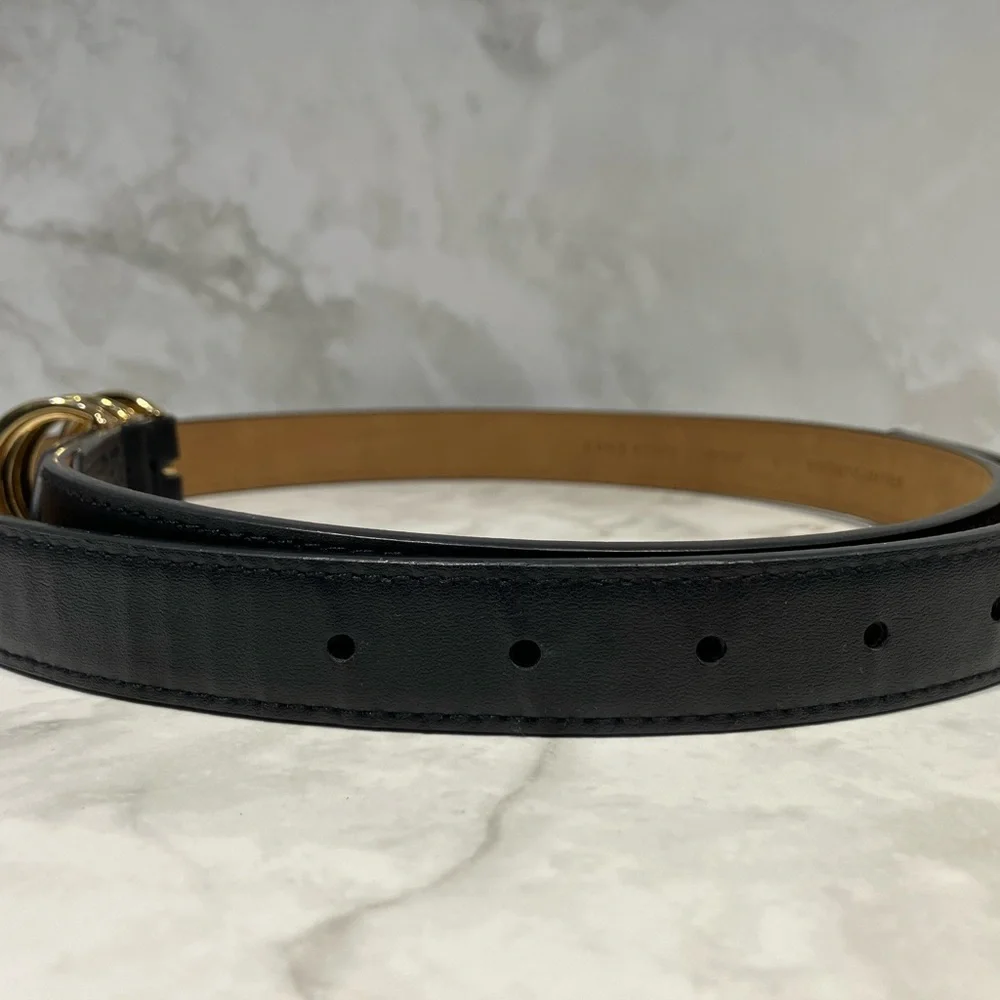 Anne Klein Black and‎ Gold Belt Timeless Accessory